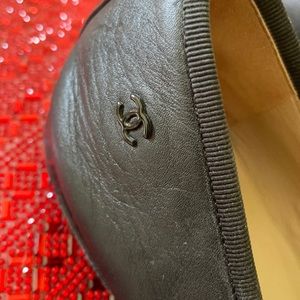 CHANEL black leather beautiful